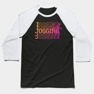 I Love Jogging Baseball T-Shirt